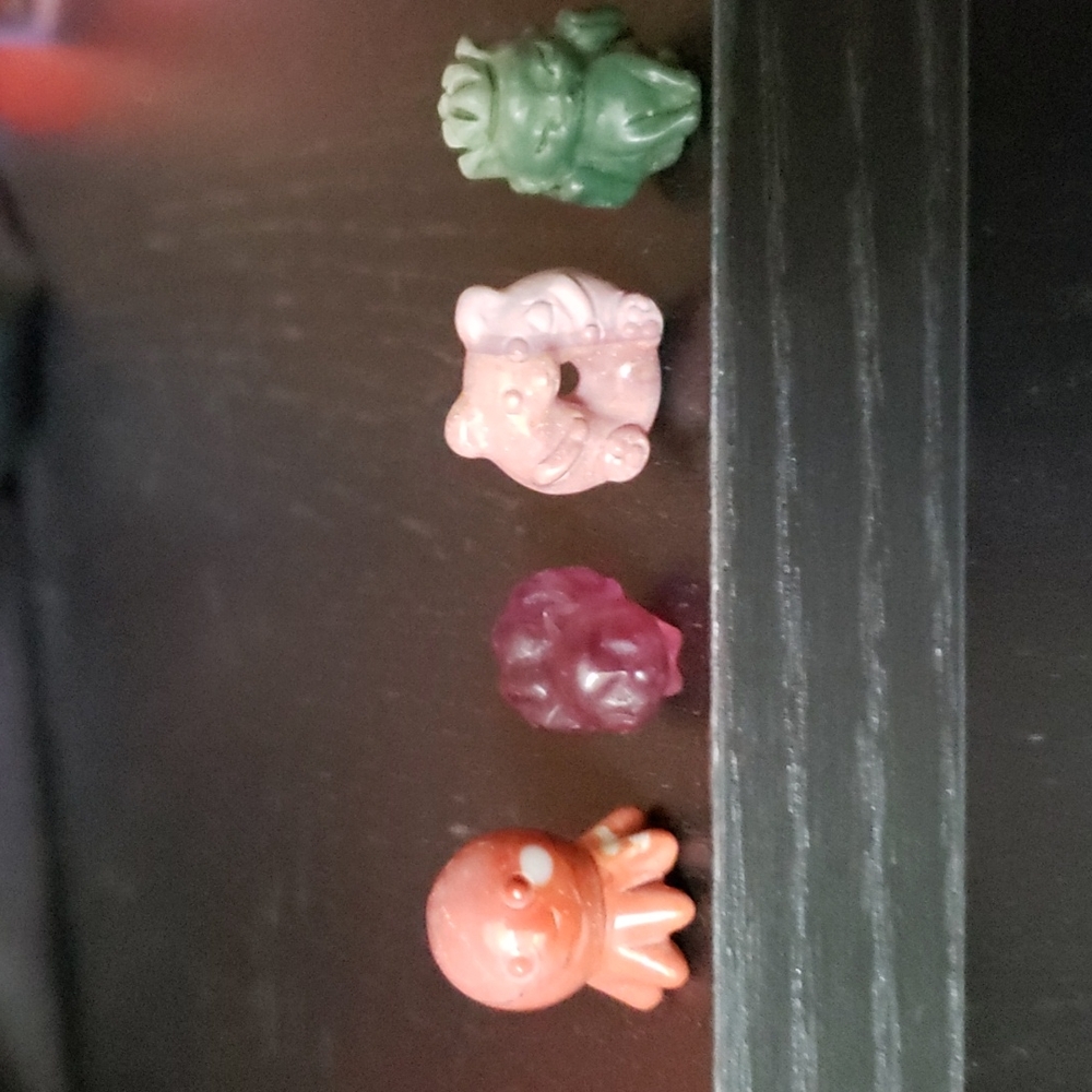 Set of 4 Mini Crystal Carvings